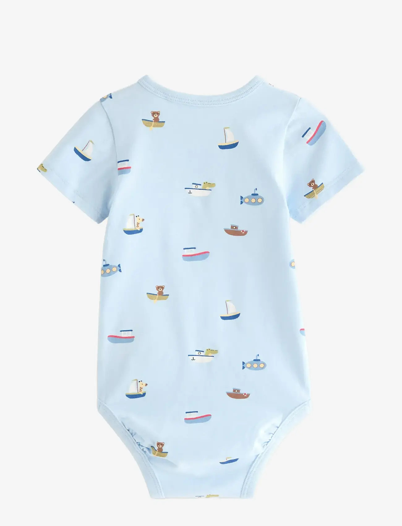 Lindex - Short-sleeved bodysuit - kortærmede heldragter - light blue - 1
