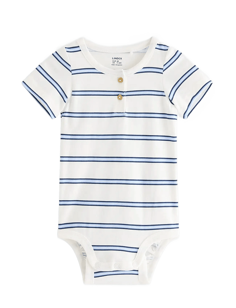 Lindex - Short-sleeved bodysuit - lühikeste varrukatega - light dusty white - 0