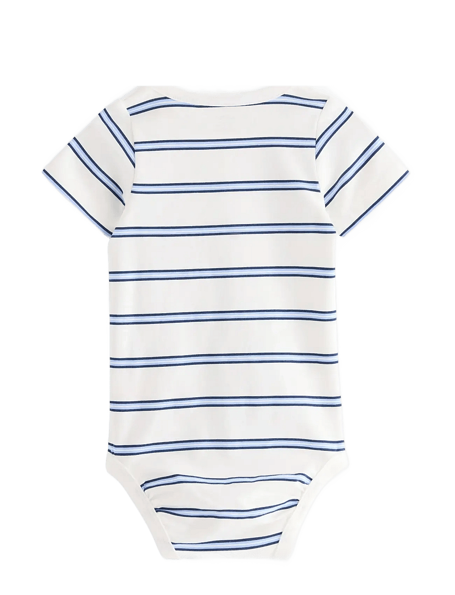 Lindex - Short-sleeved bodysuit - kortærmede heldragter - light dusty white - 1