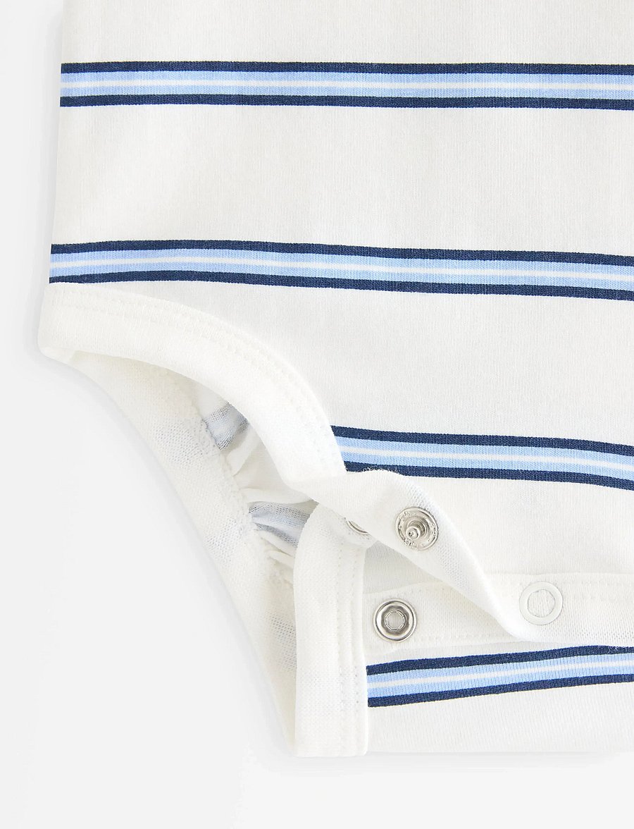 Lindex - Short-sleeved bodysuit - kortærmede heldragter - light dusty white - 2