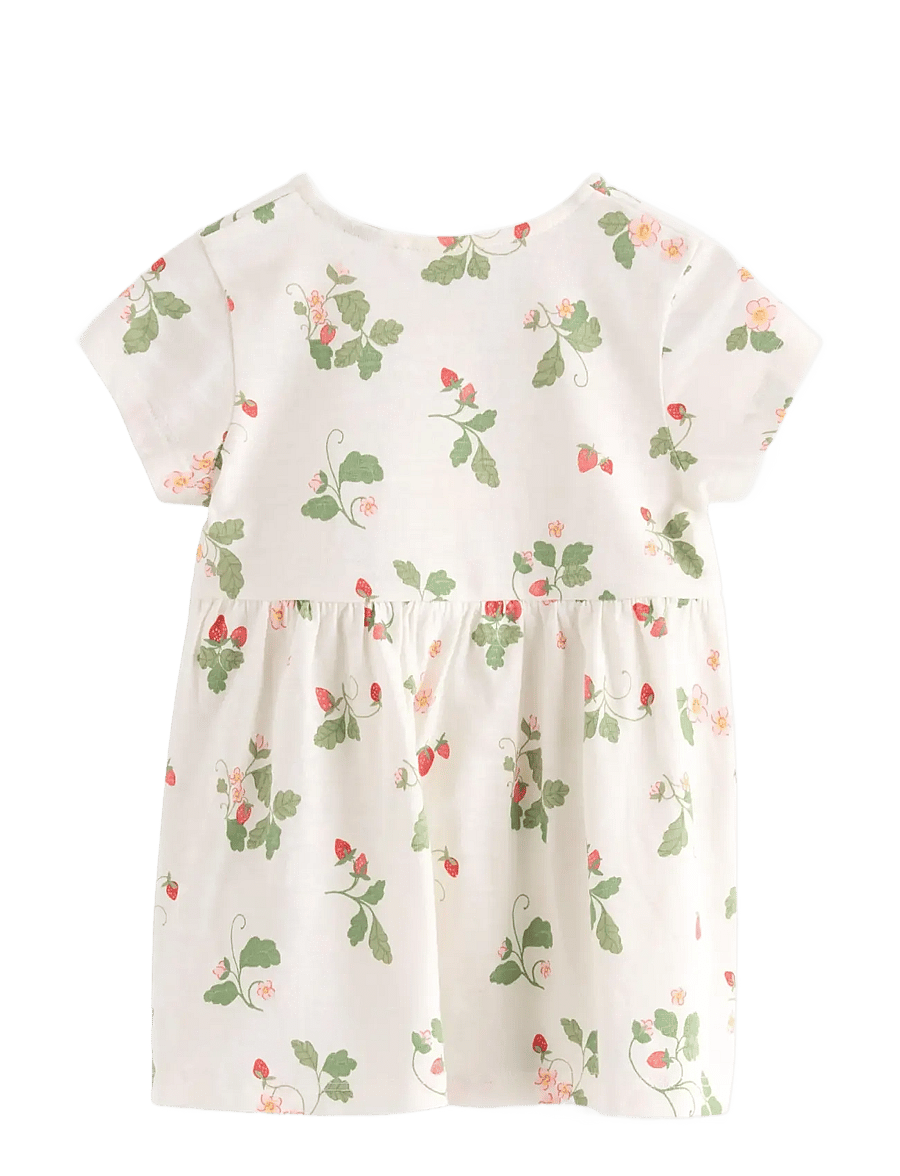 Lindex - Short-sleeved dress - kortärmade babyklänningar - light dusty white - 1