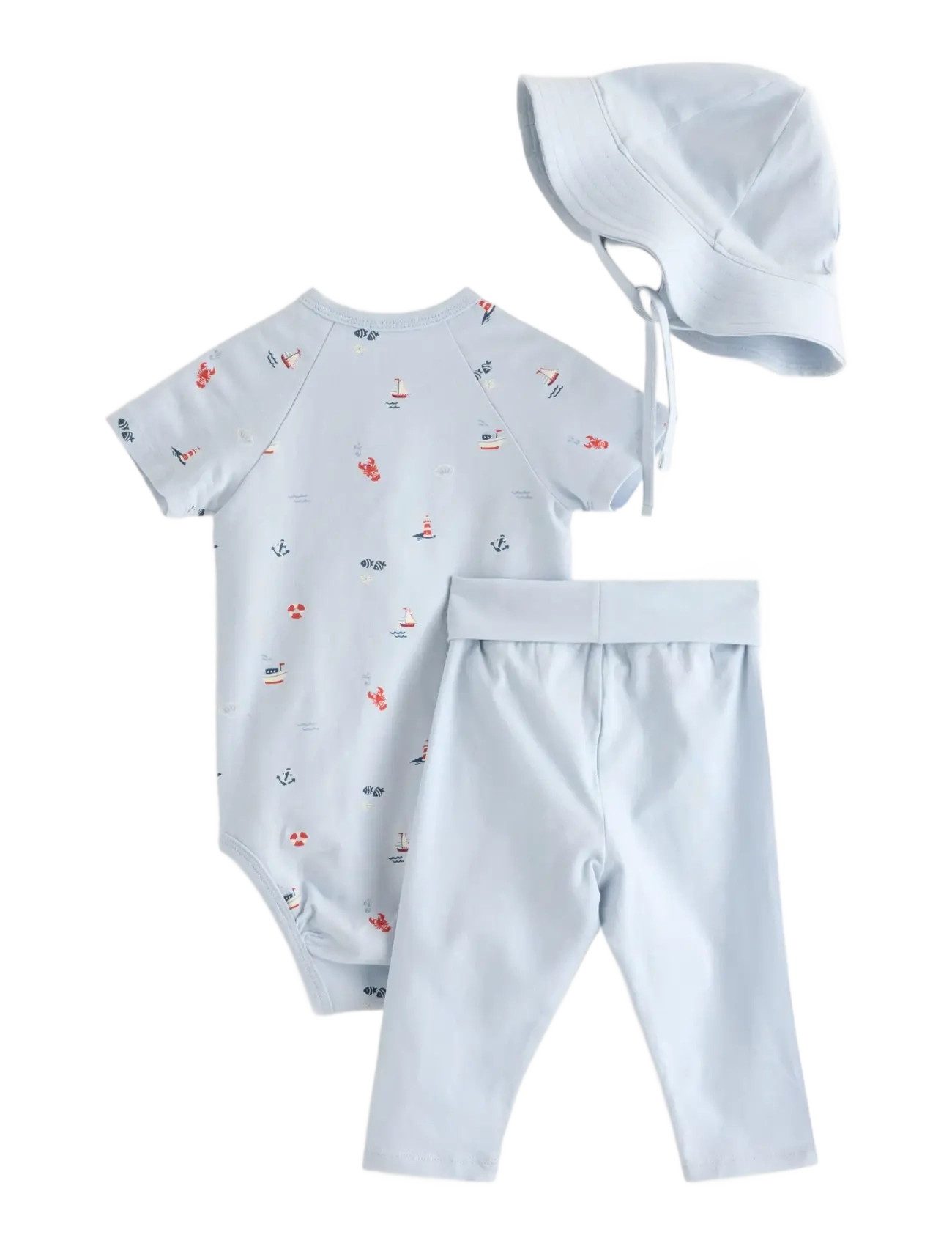 Lindex - 3-piece baby starter kit - shop by age - dusty blue - 1