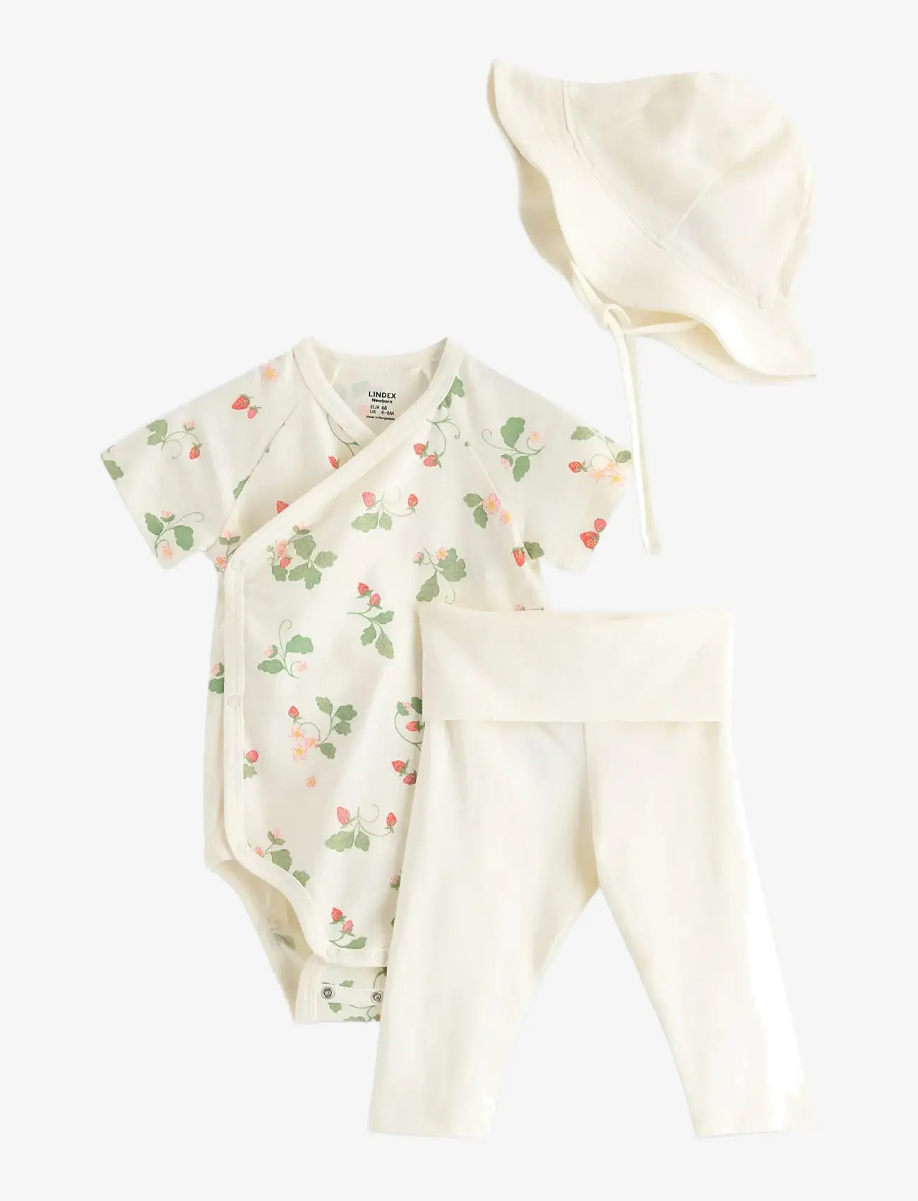 Lindex - 3-piece baby starter kit - shop efter alder - light dusty white - 0