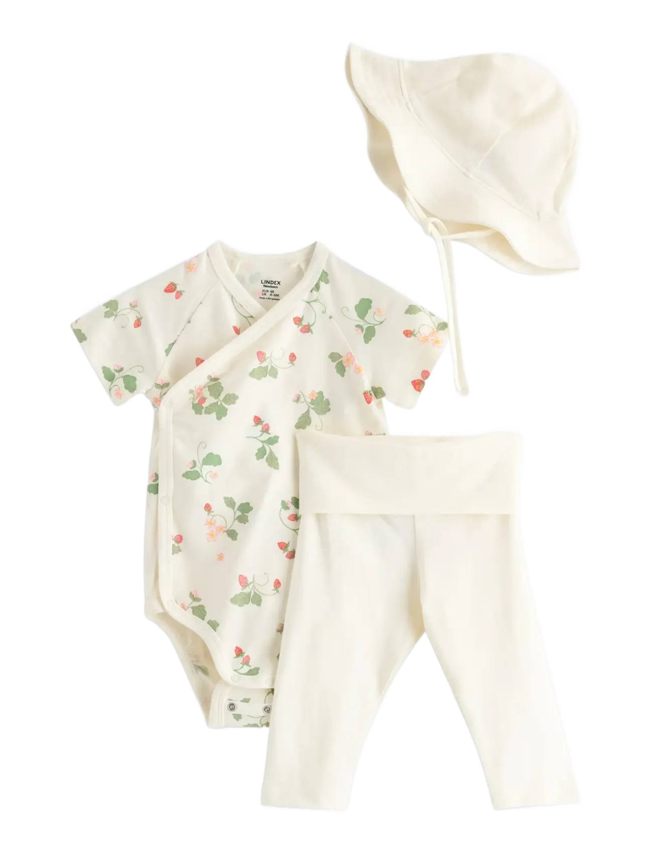 Lindex 3-piece baby starter kit - Lindex - LIGHT DUSTY WHITE / cream