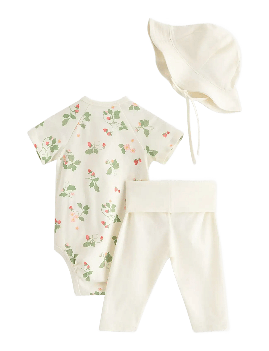 Lindex - 3-piece baby starter kit - einkaufen nach alter von - light dusty white - 1