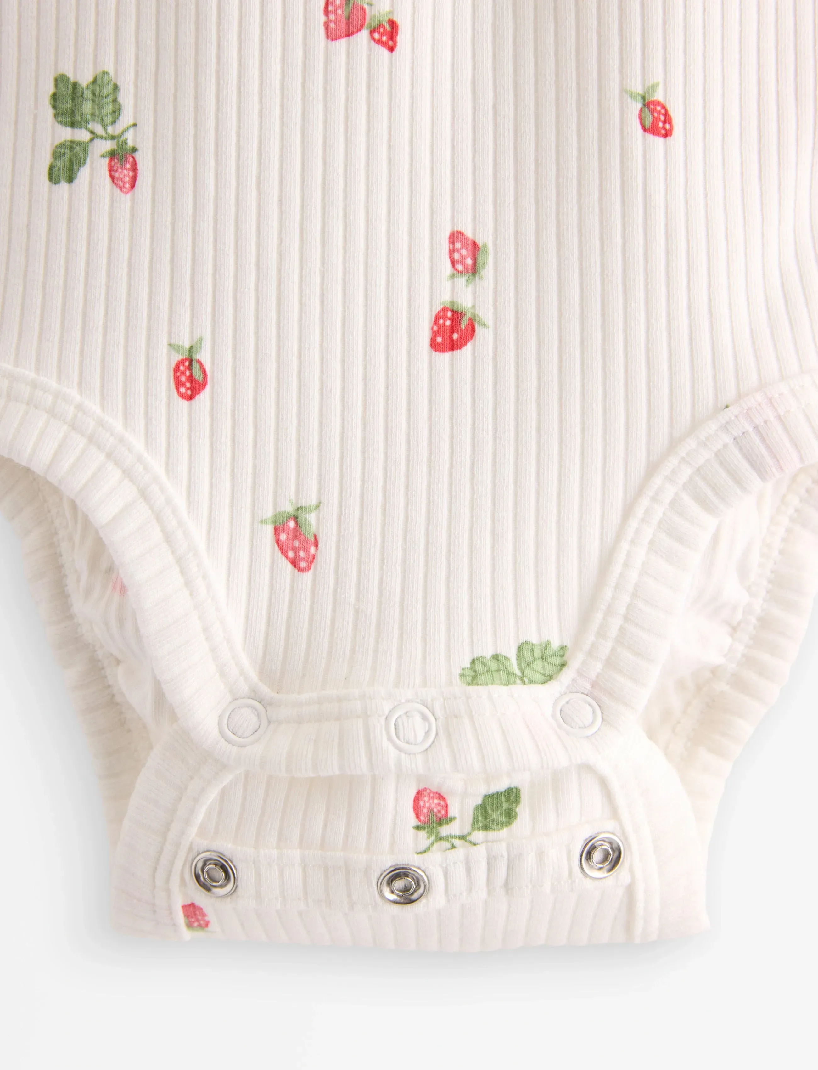 Lindex - Ribbed bodysuit with short sleeve - light dusty white - 2