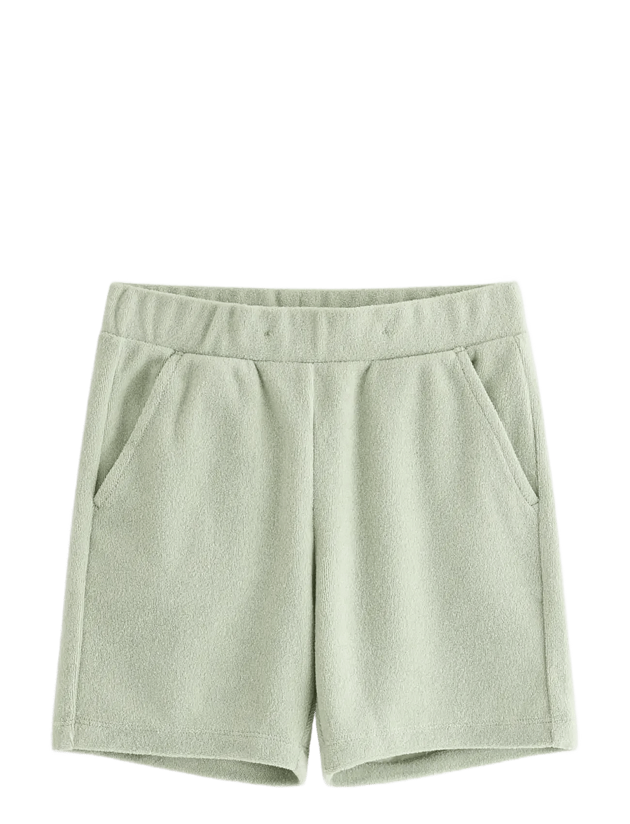 Lindex - Shorts in terry - sweatshorts - dusty green - 1