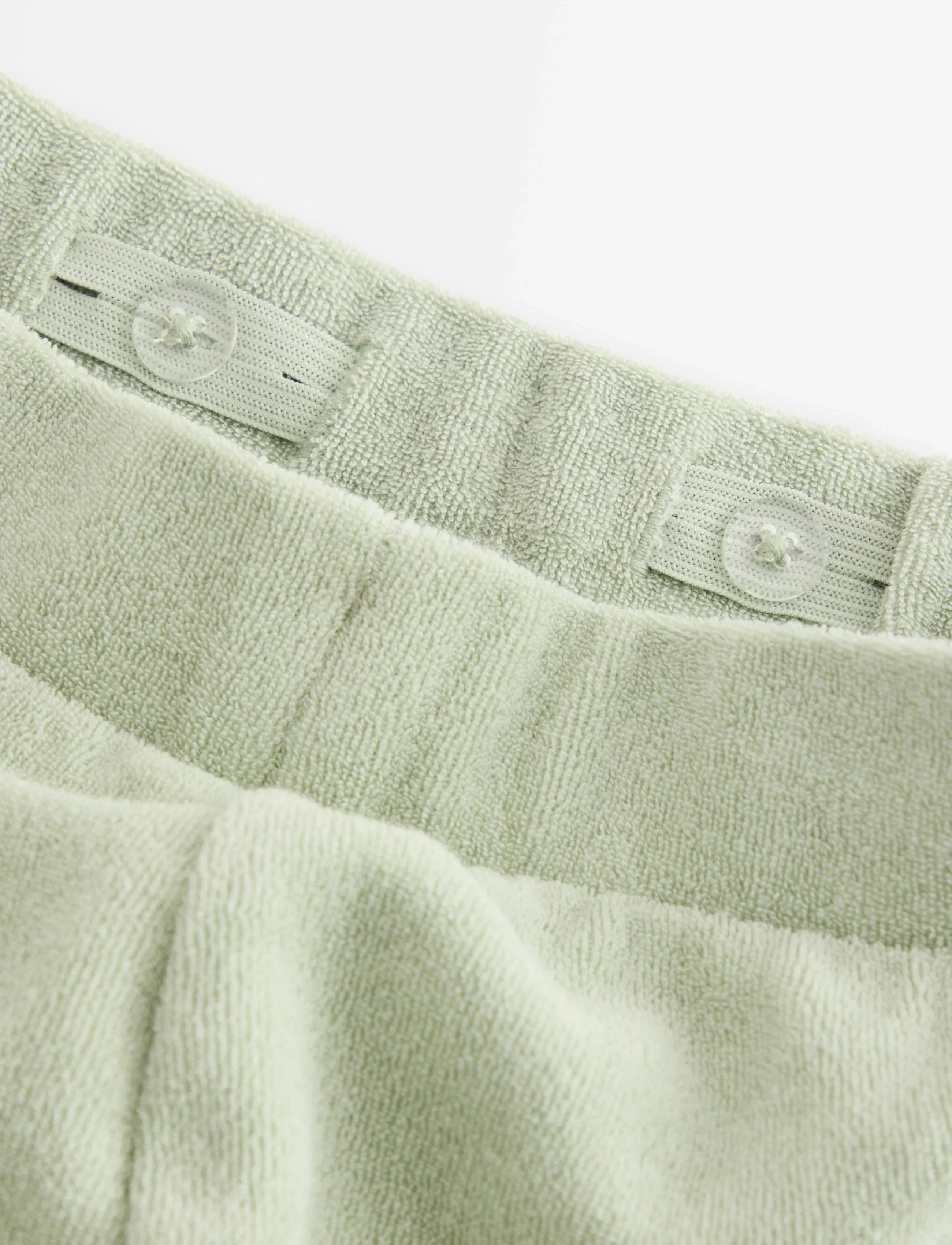 Lindex - Shorts in terry - sweatshorts - dusty green - 5