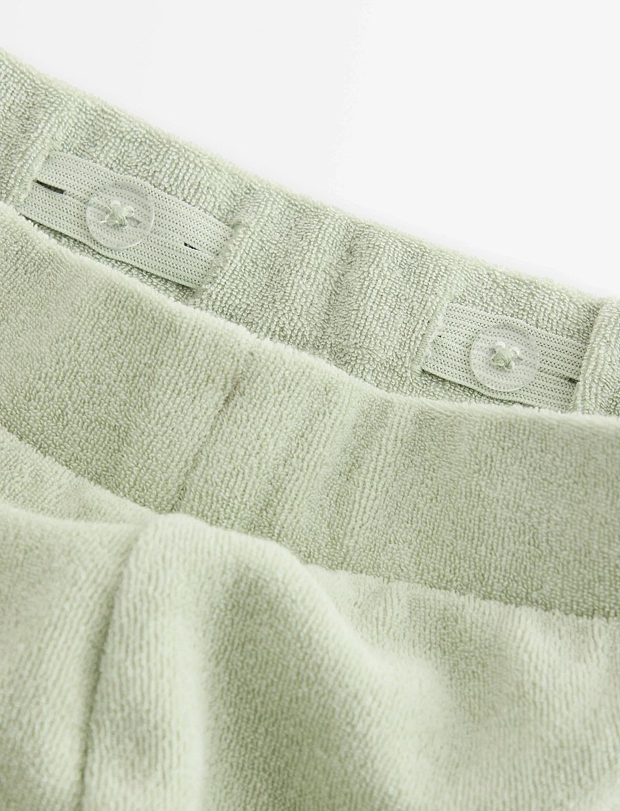 Lindex - Shorts in terry - sweatshorts - dusty green - 5