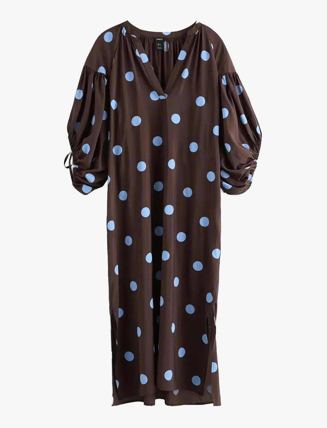 Lindex - Dress Sally - midikleider - dark dusty brown - 1