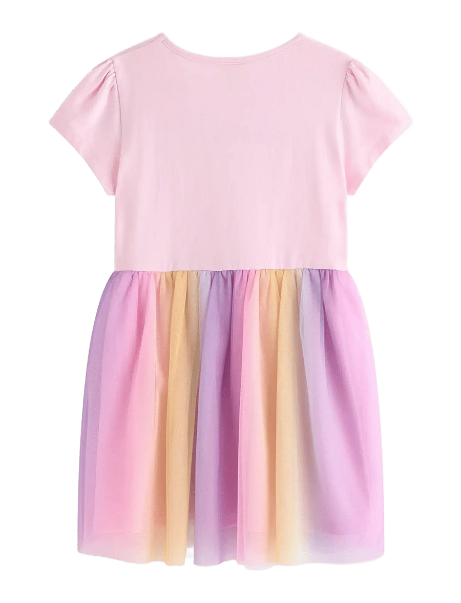 Lindex - Dress with mesh skirt - lyhythihaiset arkimekot - light pink - 2