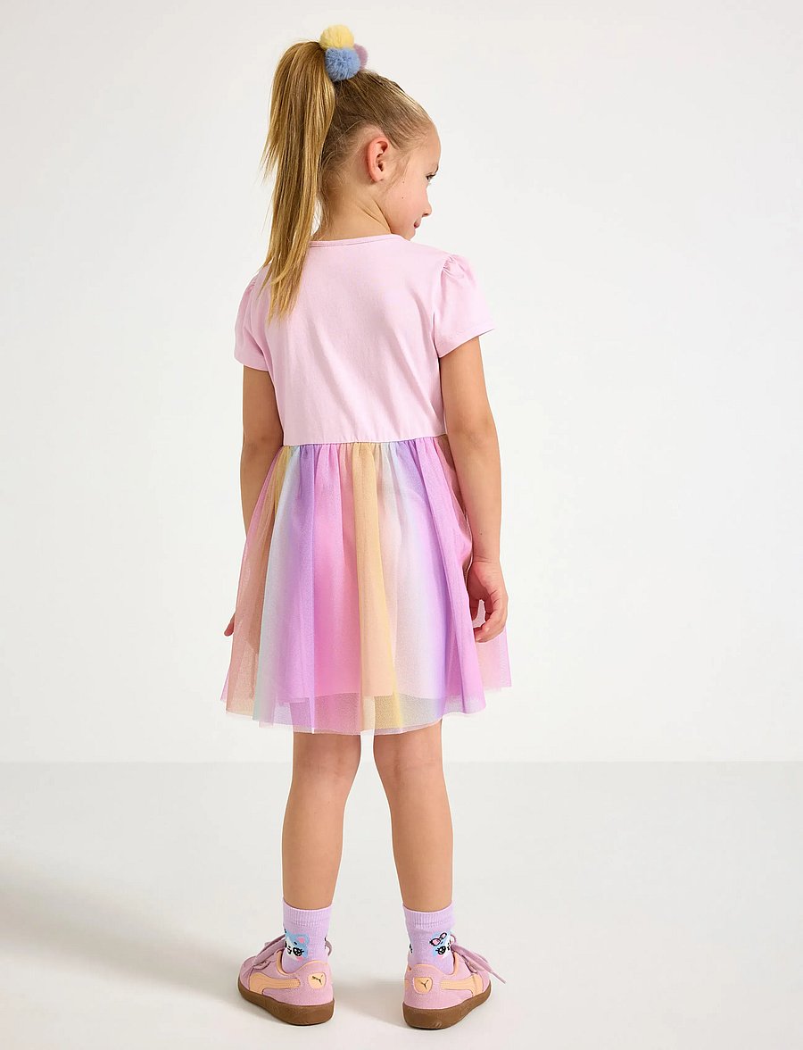 Lindex - Dress with mesh skirt - lyhythihaiset arkimekot - light pink - 3