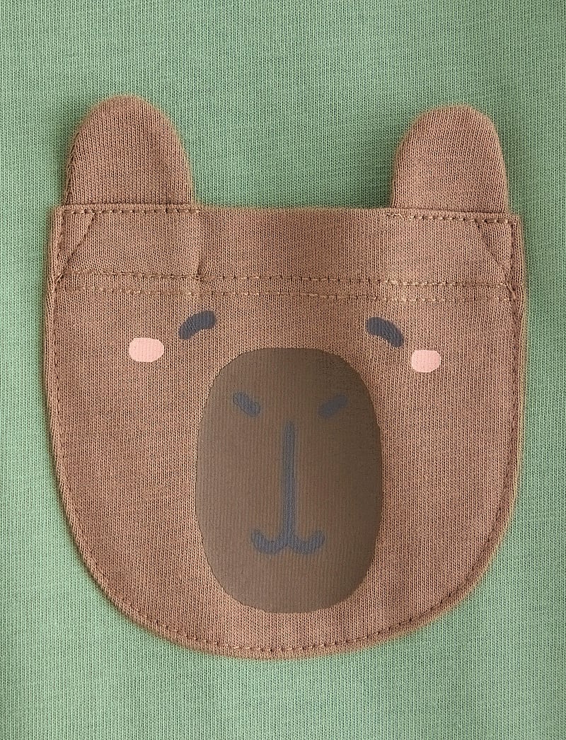 Lindex - Top LS pkt - langärmelig - dusty green - 5