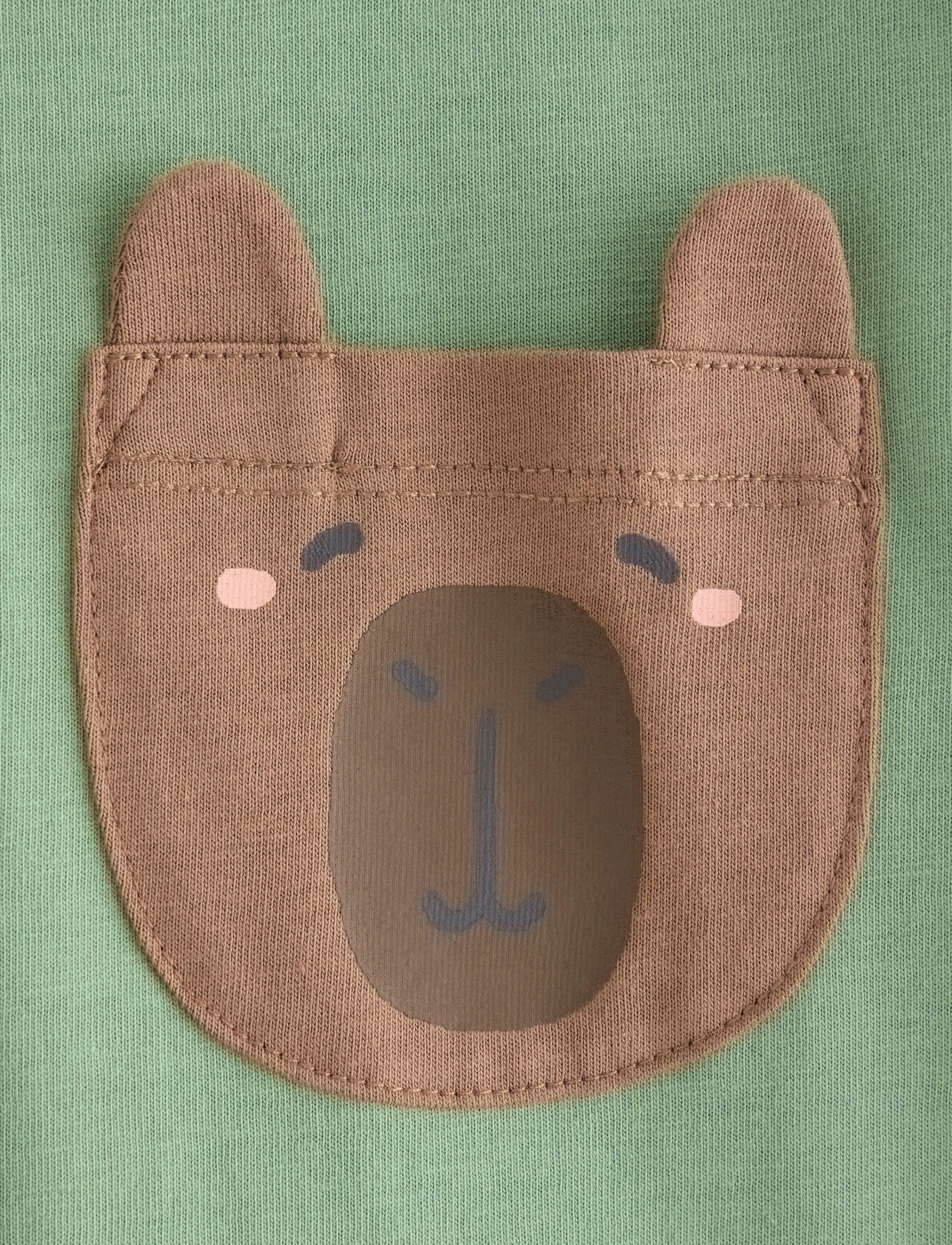 Lindex - Top LS pkt - dusty green - 5