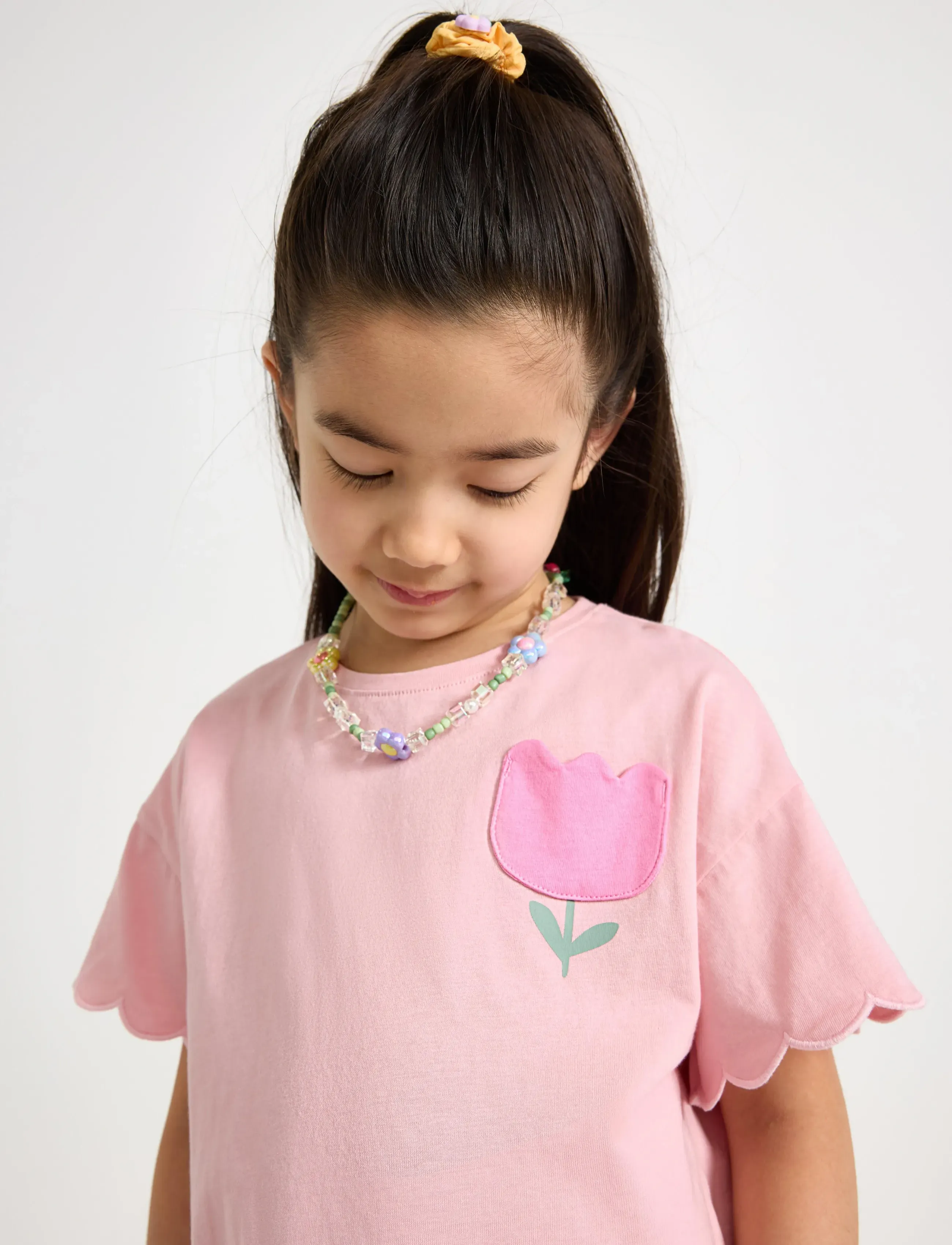 Lindex - Short-sleeved top - light pink - 4