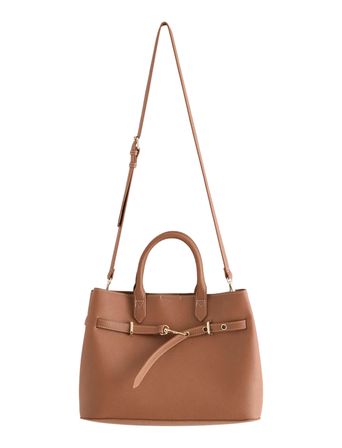 Lindex Bag Holly w dec at front - Väskor - COGNAC / brown