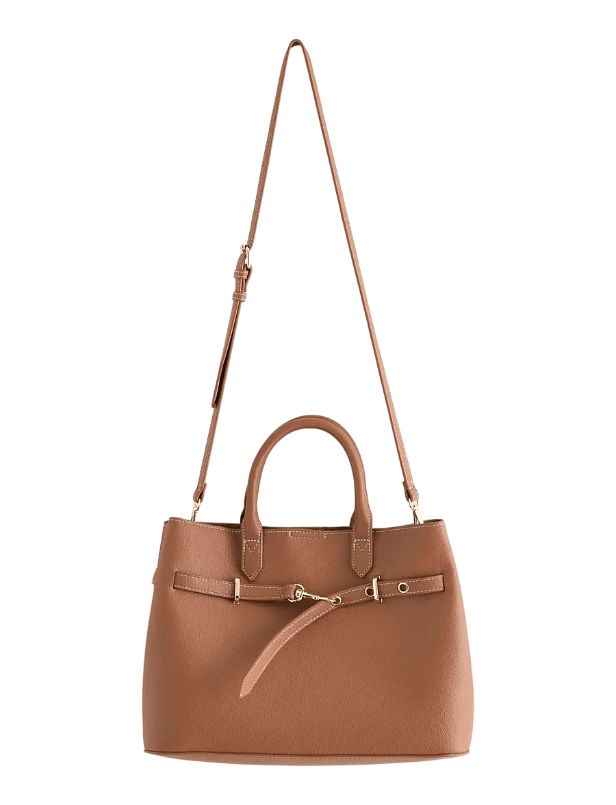 Lindex - Bag Holly w dec at front - totes - cognac - 0