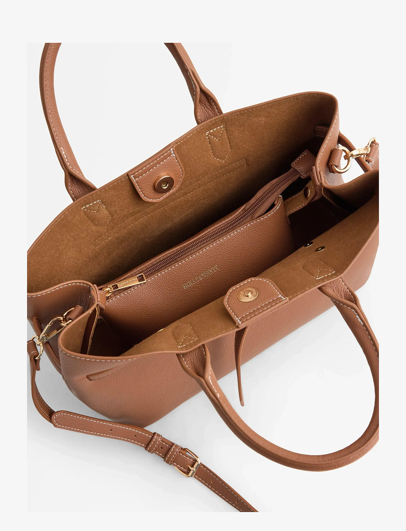 Lindex - Bag Holly w dec at front - totes - cognac - 1