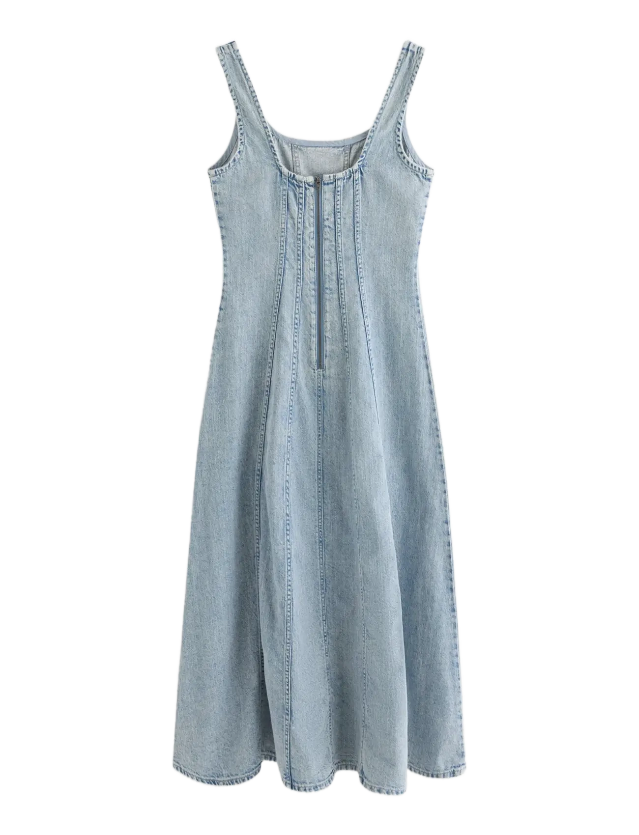 Lindex - Midi dress in denim - suvekleidid - light denim - 2