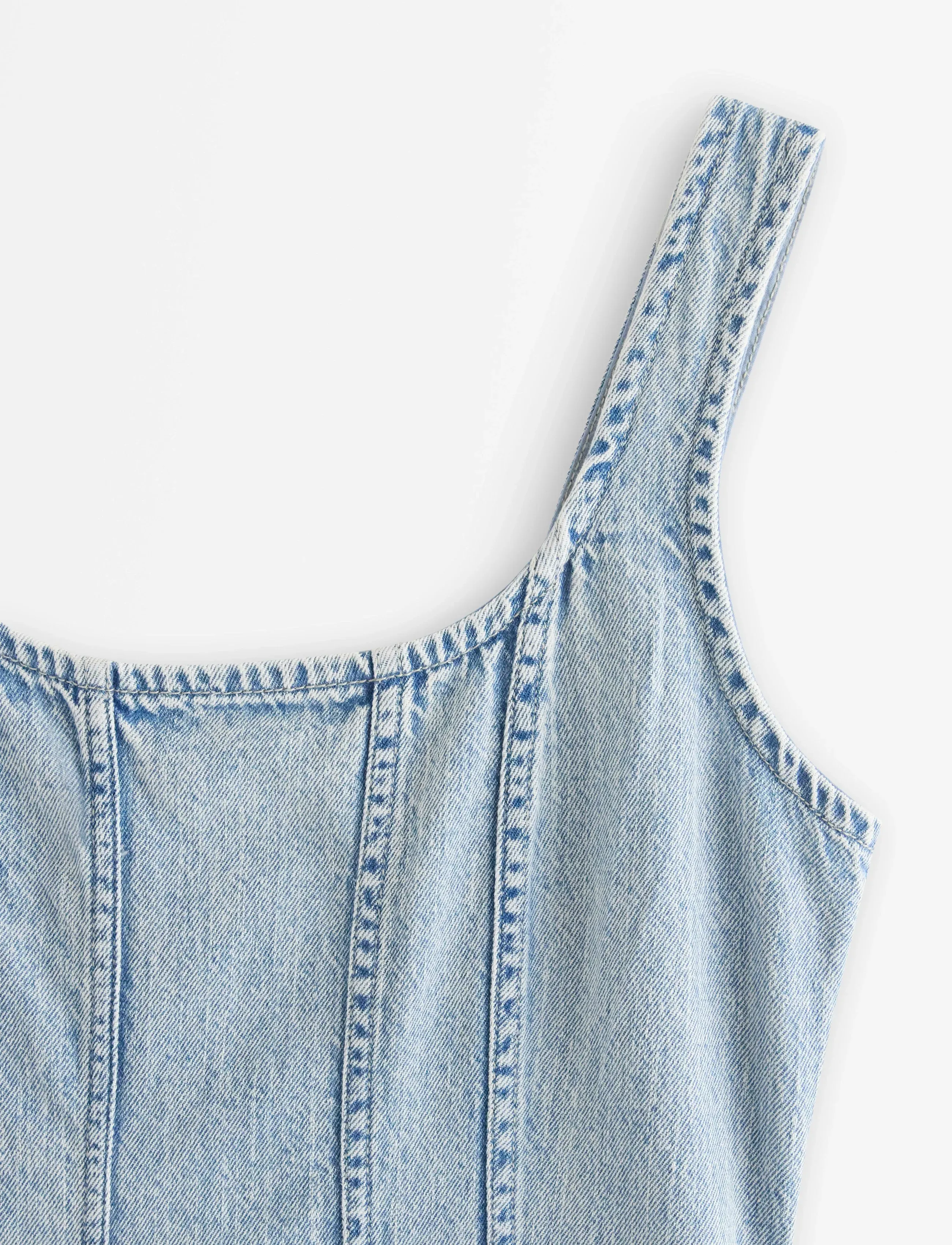 Lindex - Midi dress in denim - suvekleidid - light denim - 5