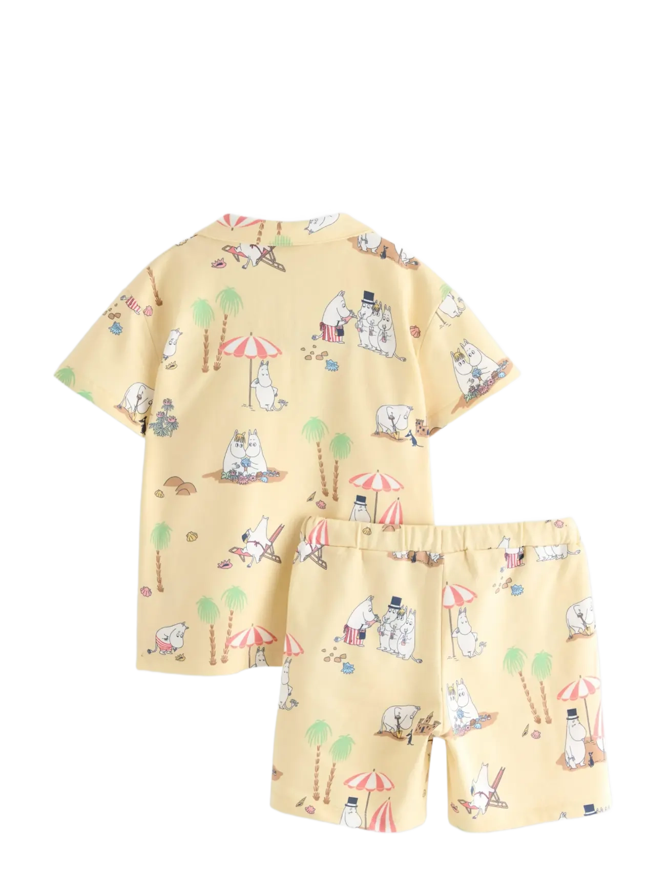 Lindex - Set - top and sweat shorts - sets mit kurzärmeligem t-shirt - light dusty yellow - 2
