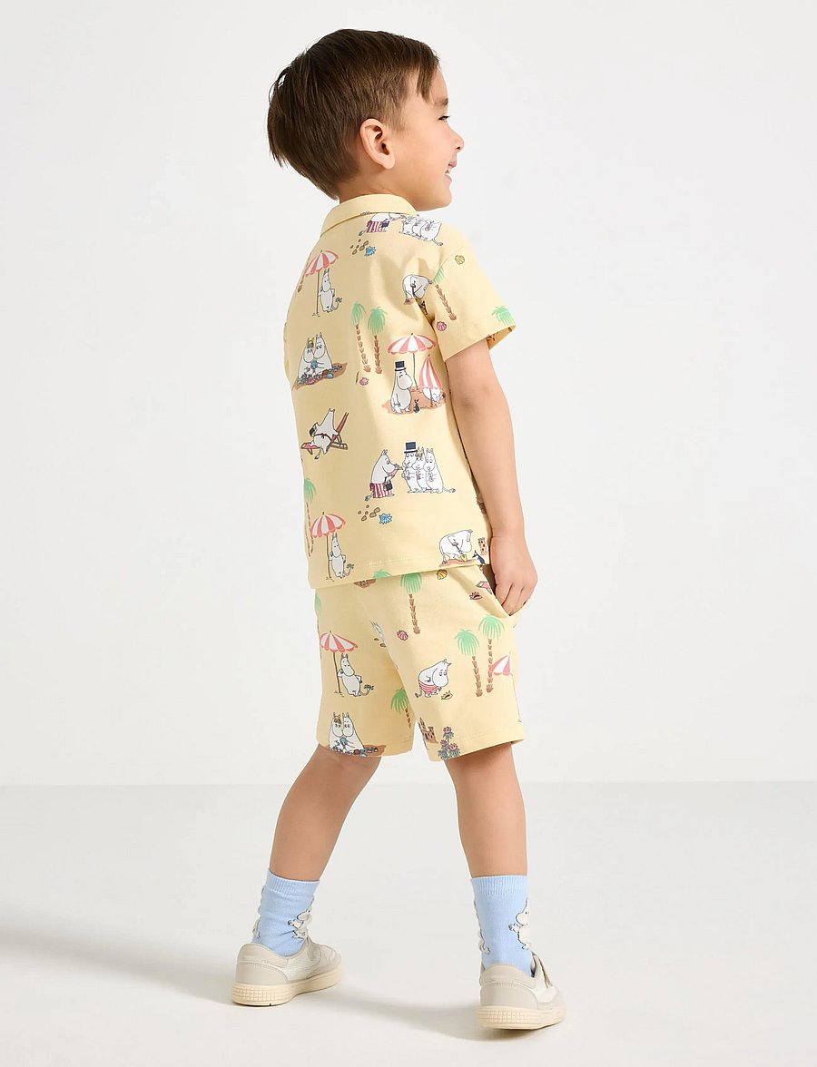 Lindex - Set - top and sweat shorts - komplektid lühikeste varrukatega t-särgiga - light dusty yellow - 3