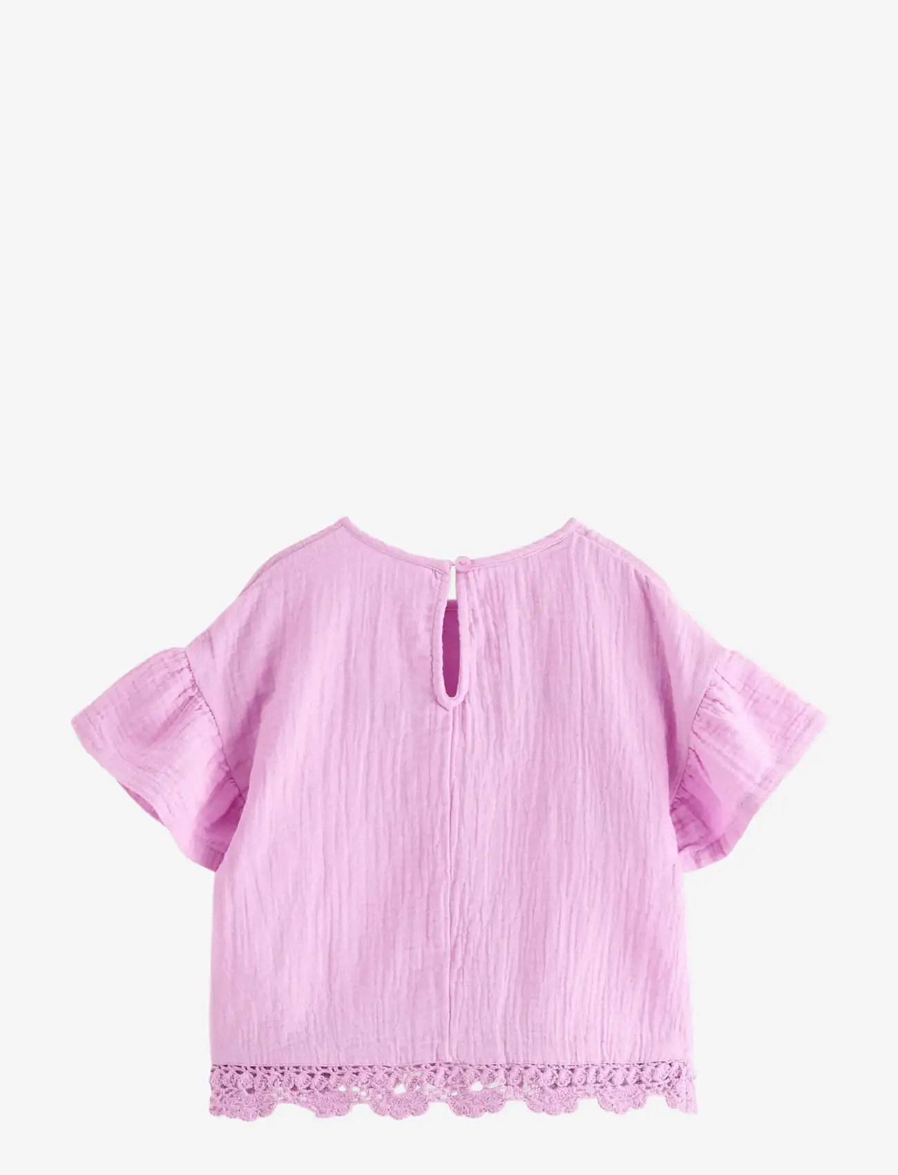 Lindex - Short-sleeved top in cotton gauze - lühikeste varrukatega t-särgid - light lilac - 2
