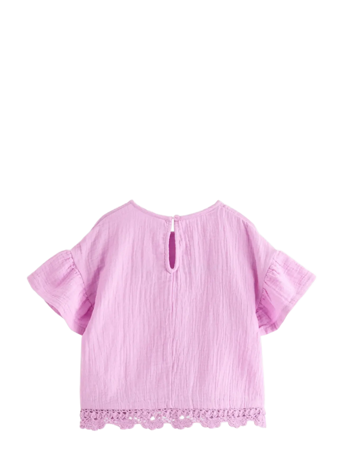 Lindex - Short-sleeved top in cotton gauze - kortærmede t-shirts - light lilac - 2