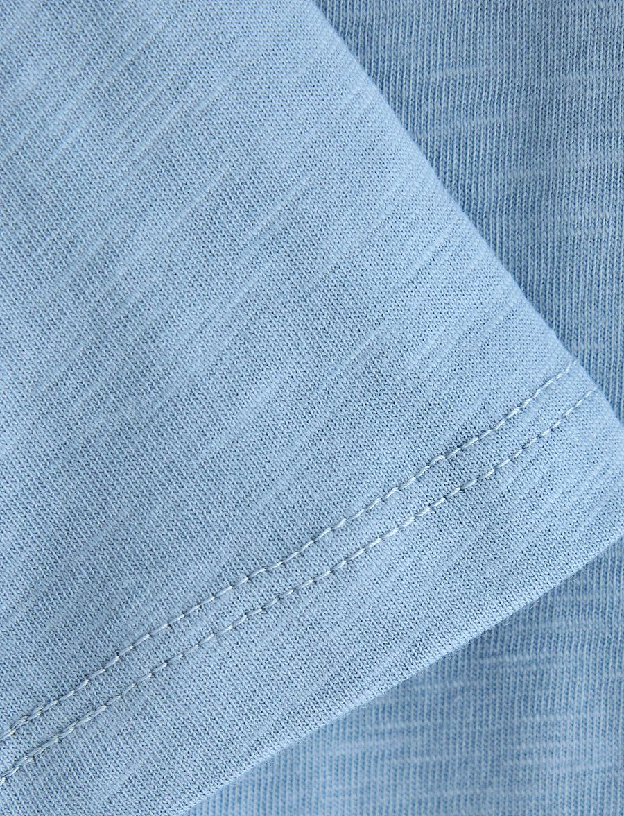 Lindex - Long sleeved top in slub jersey - lt dusty blue - 2