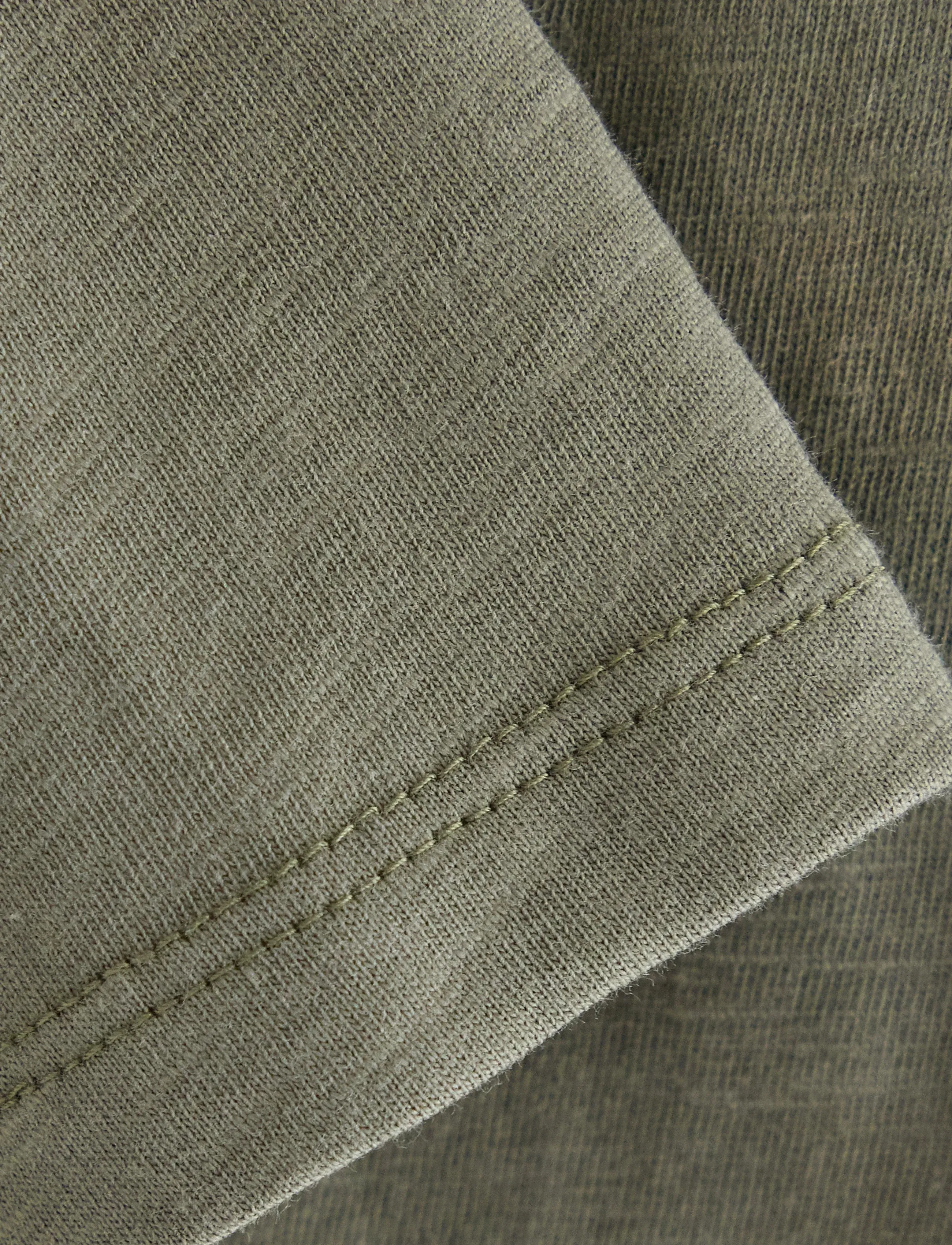Lindex - Long sleeved top in slub jersey - lt dusty khaki - 2