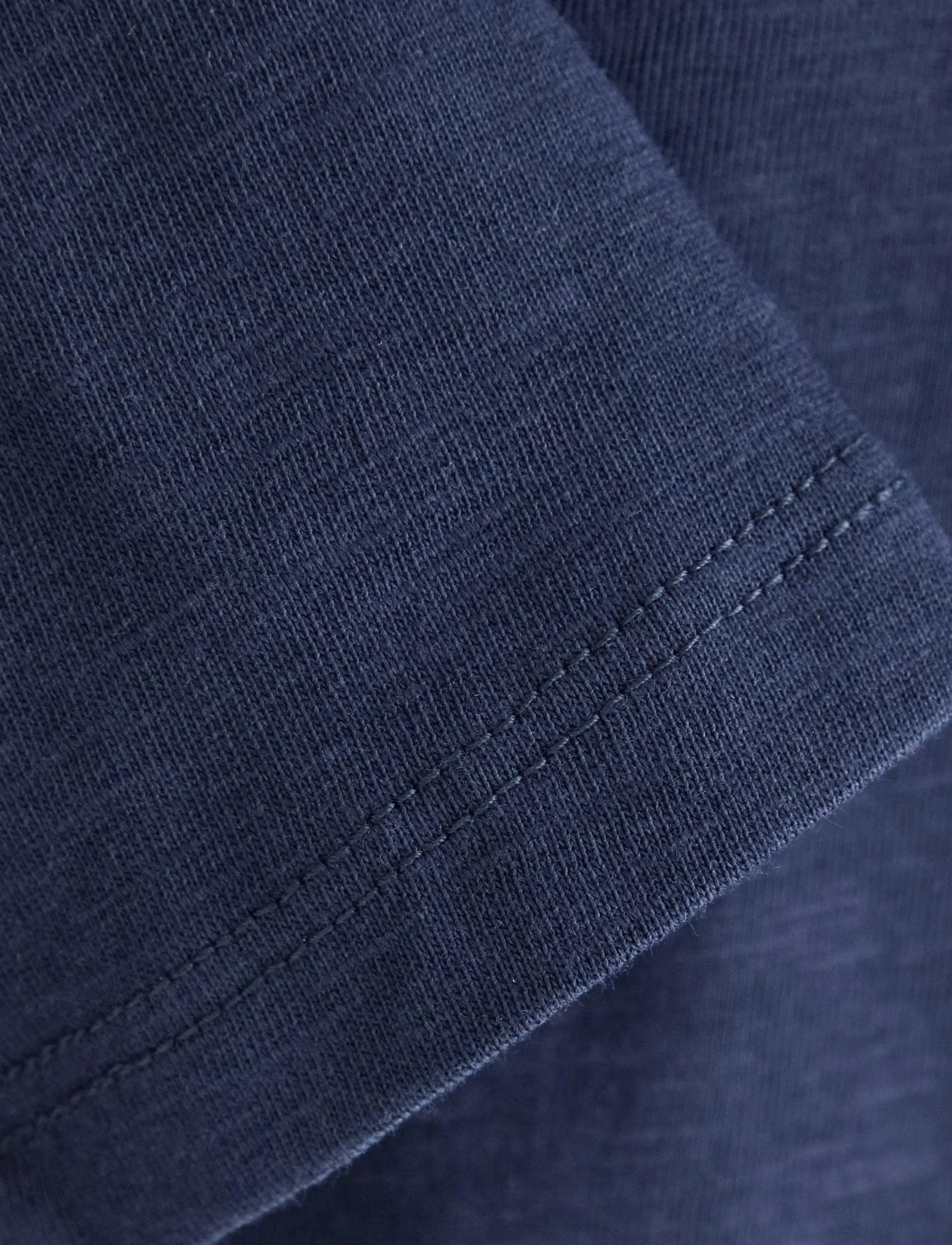 Lindex - Long sleeved top in slub jersey - navy - 2