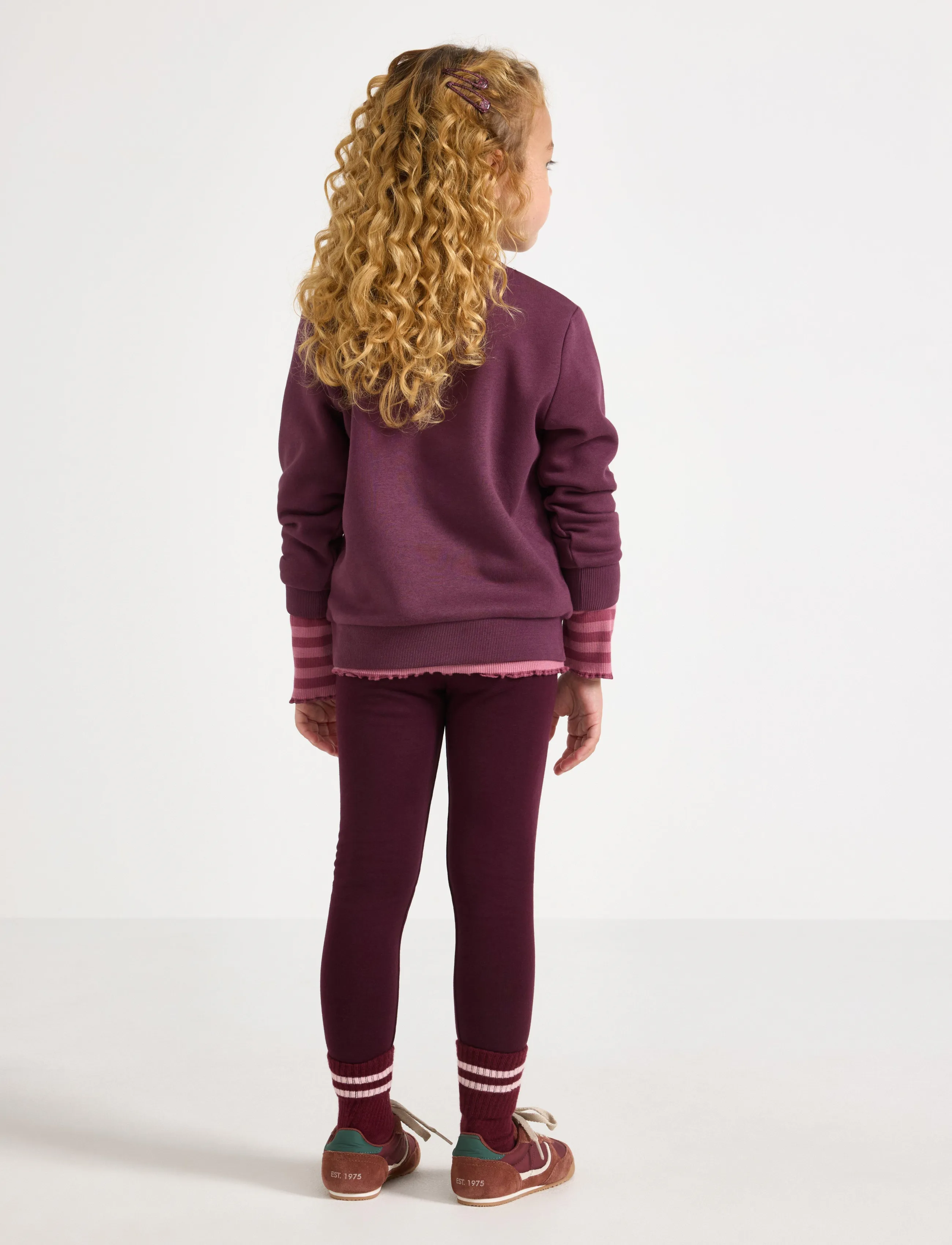 Lindex - Leggings with brushed inside - leggings - dark lilac - 3