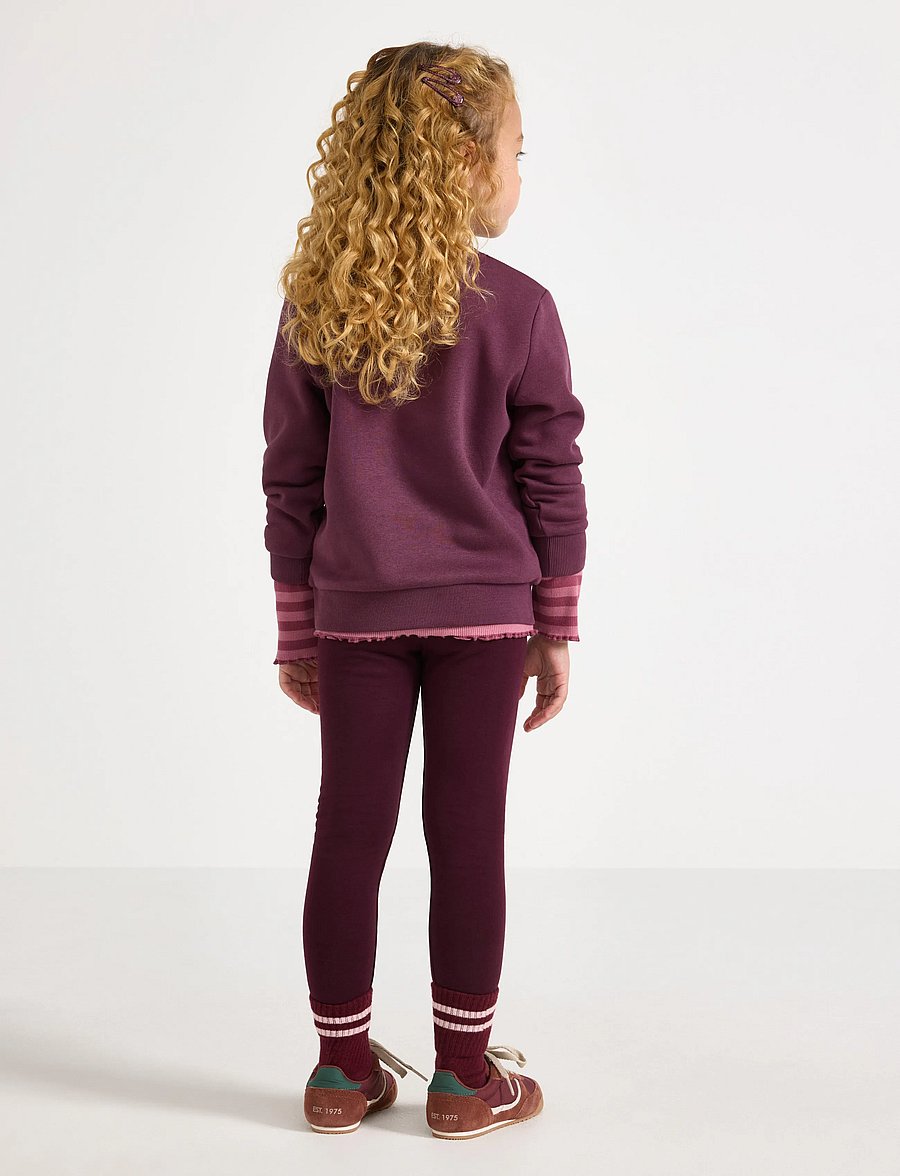 Lindex - Leggings with brushed inside - leggings - dark lilac - 3