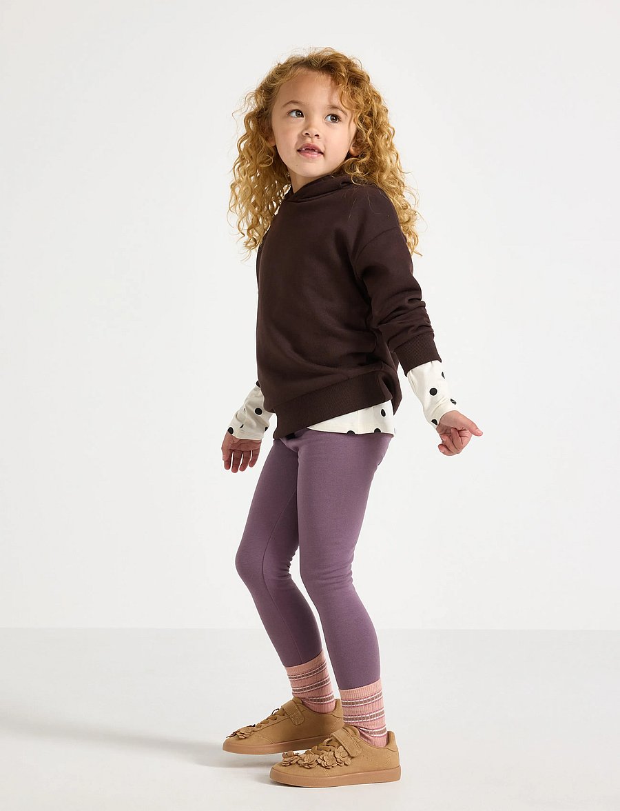 Lindex - Leggings with brushed inside - retuusid - light dusty lilac - 0