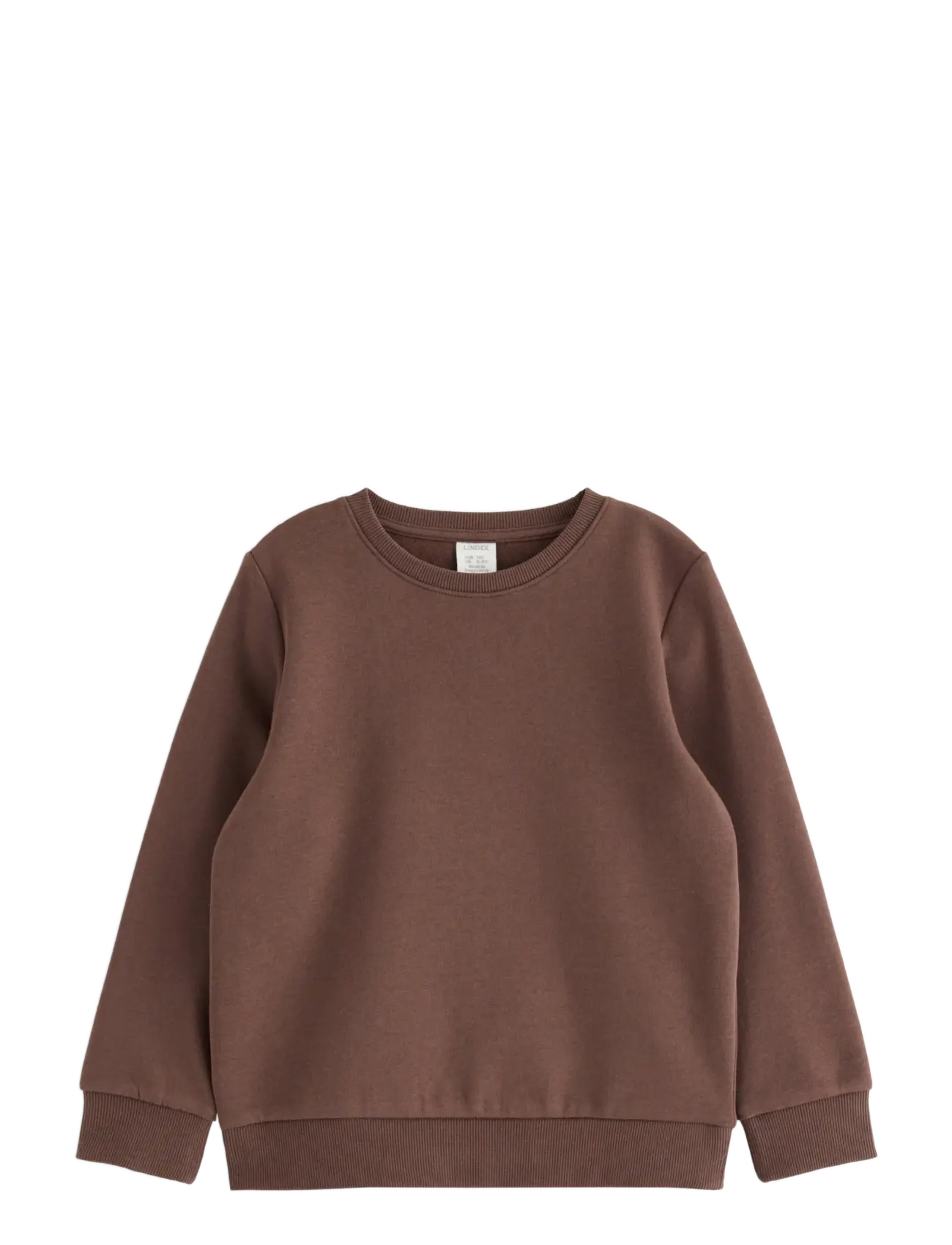 Lindex Sweatshirt with brushed inside - Overdele - DARK BROWN / brown