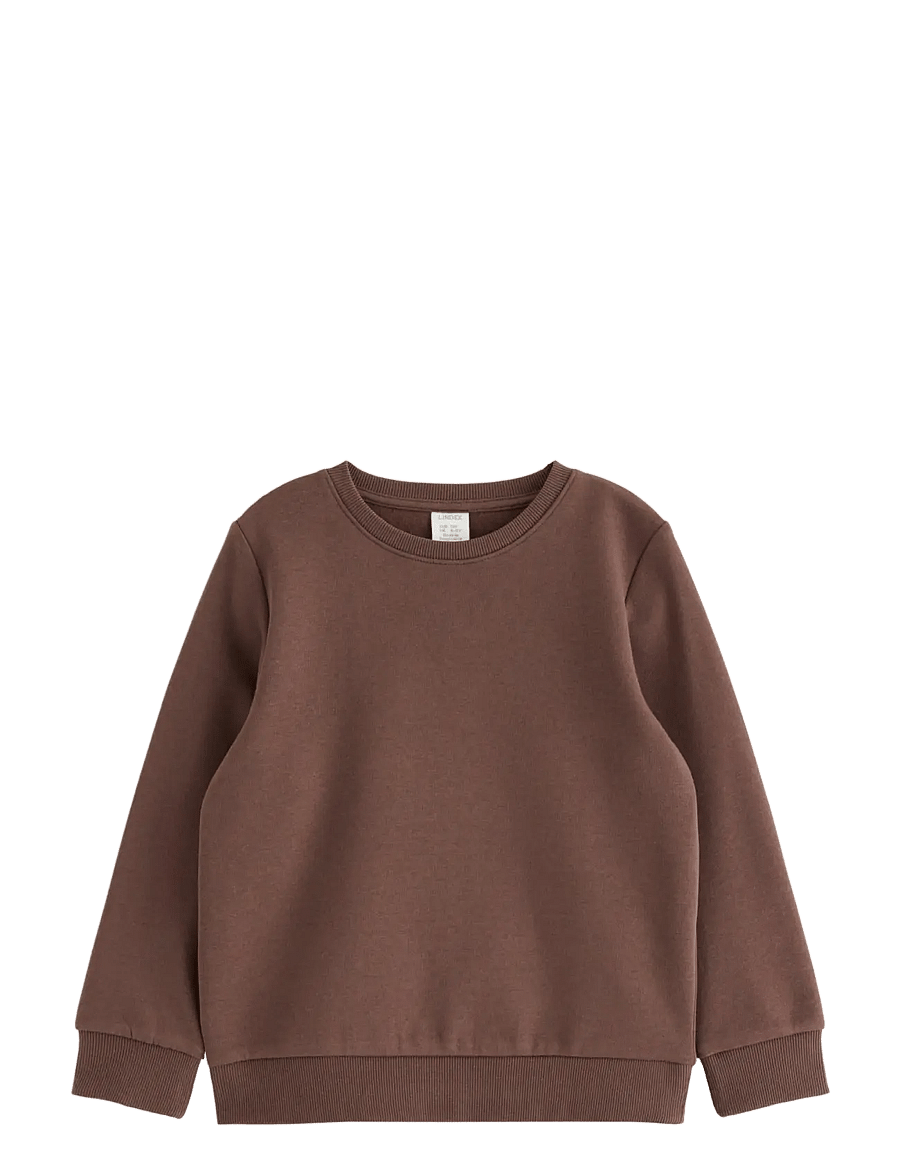Lindex - Sweatshirt with brushed inside - shop efter alder - dark brown - 1