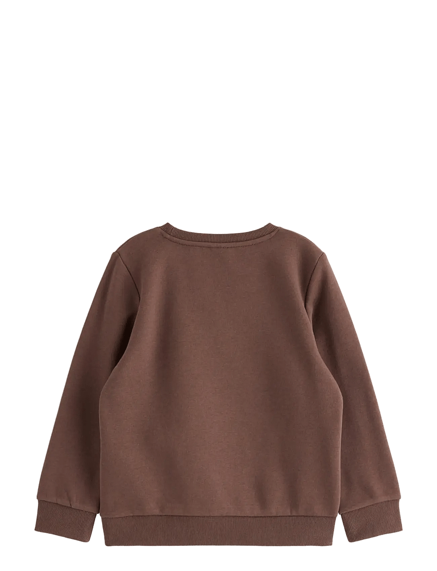 Lindex - Sweatshirt with brushed inside - shop efter alder - dark brown - 2