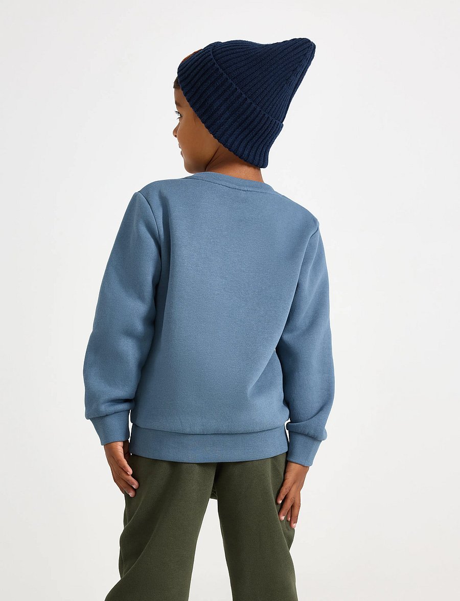 Lindex - Sweatshirt with brushed inside - sweatshirts - dark dusty blue - 3