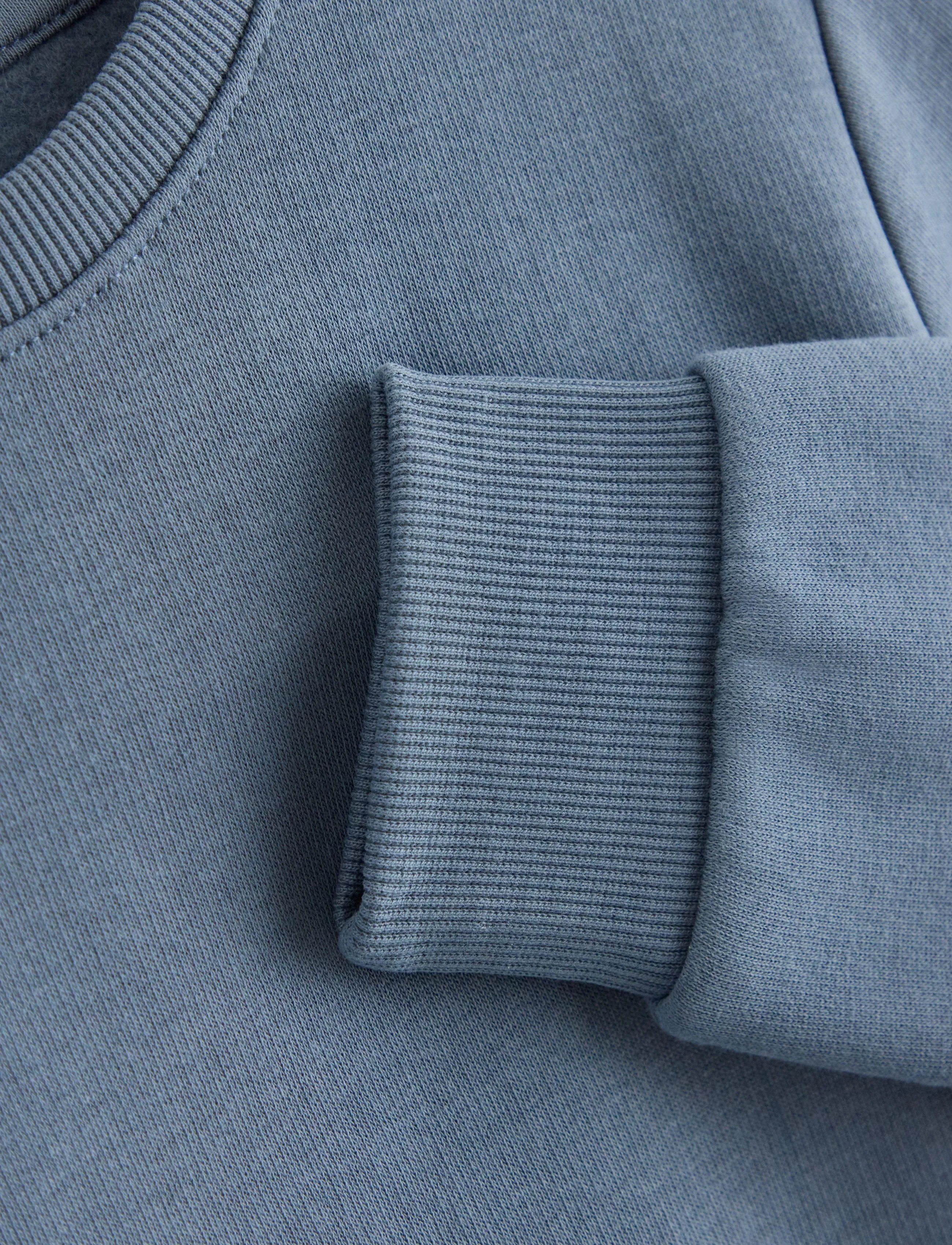 Lindex - Sweatshirt with brushed inside - sweatshirts - dark dusty blue - 5