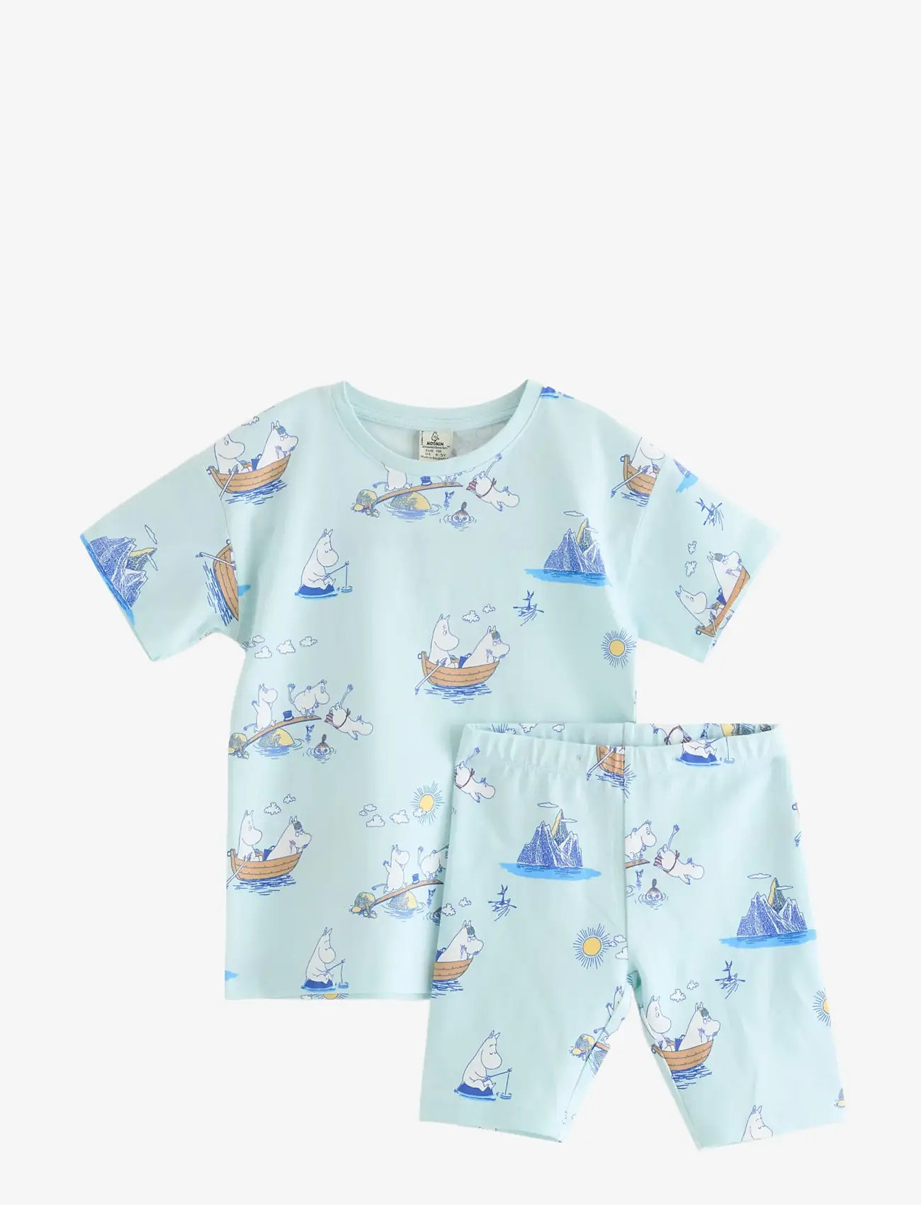 Lindex - Moomin set - sets with short-sleeved t-shirt - light aqua - 1