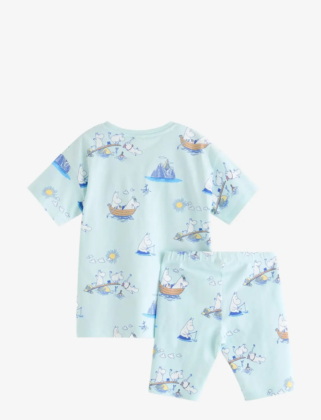 Lindex - Moomin set - sets with short-sleeved t-shirt - light aqua - 2