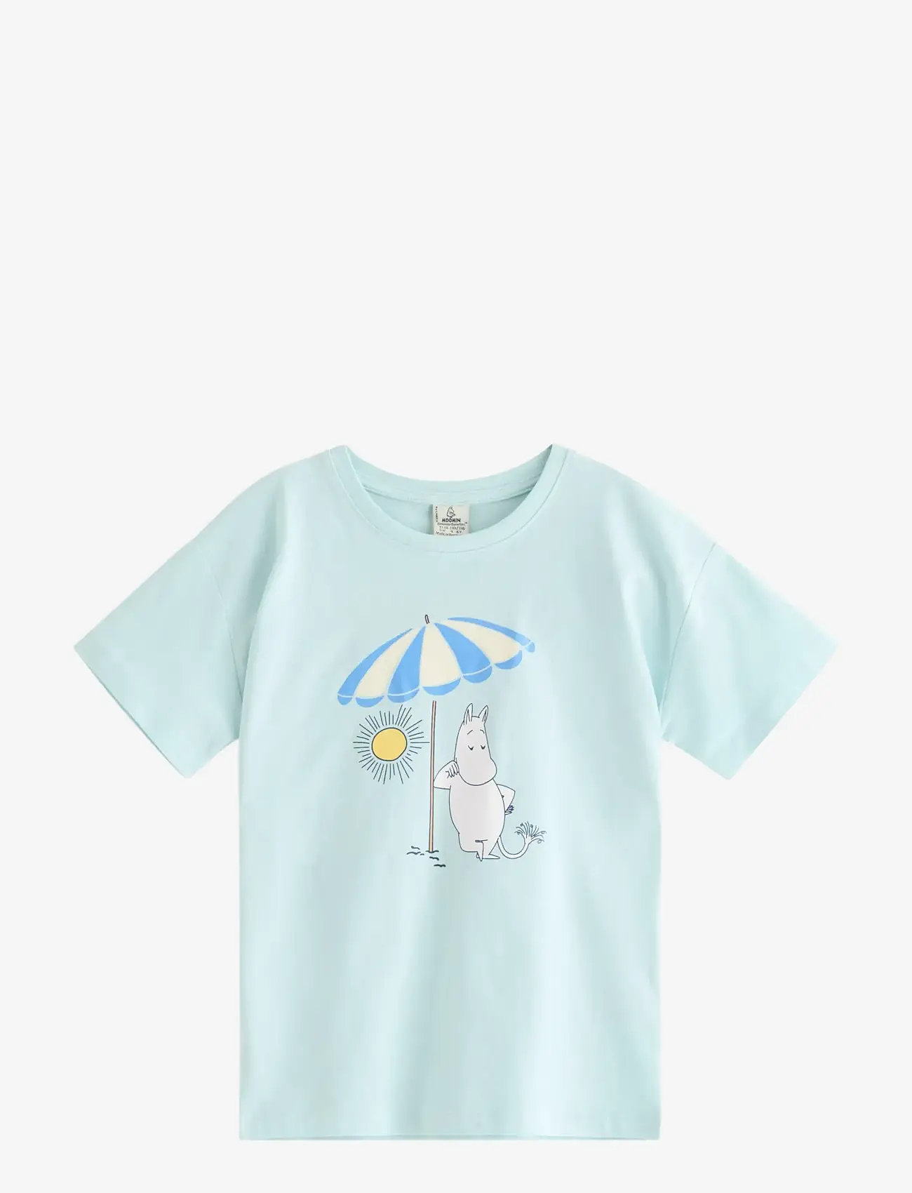 Lindex - Moomin t-shirt - short-sleeved t-shirts - light aqua - 1