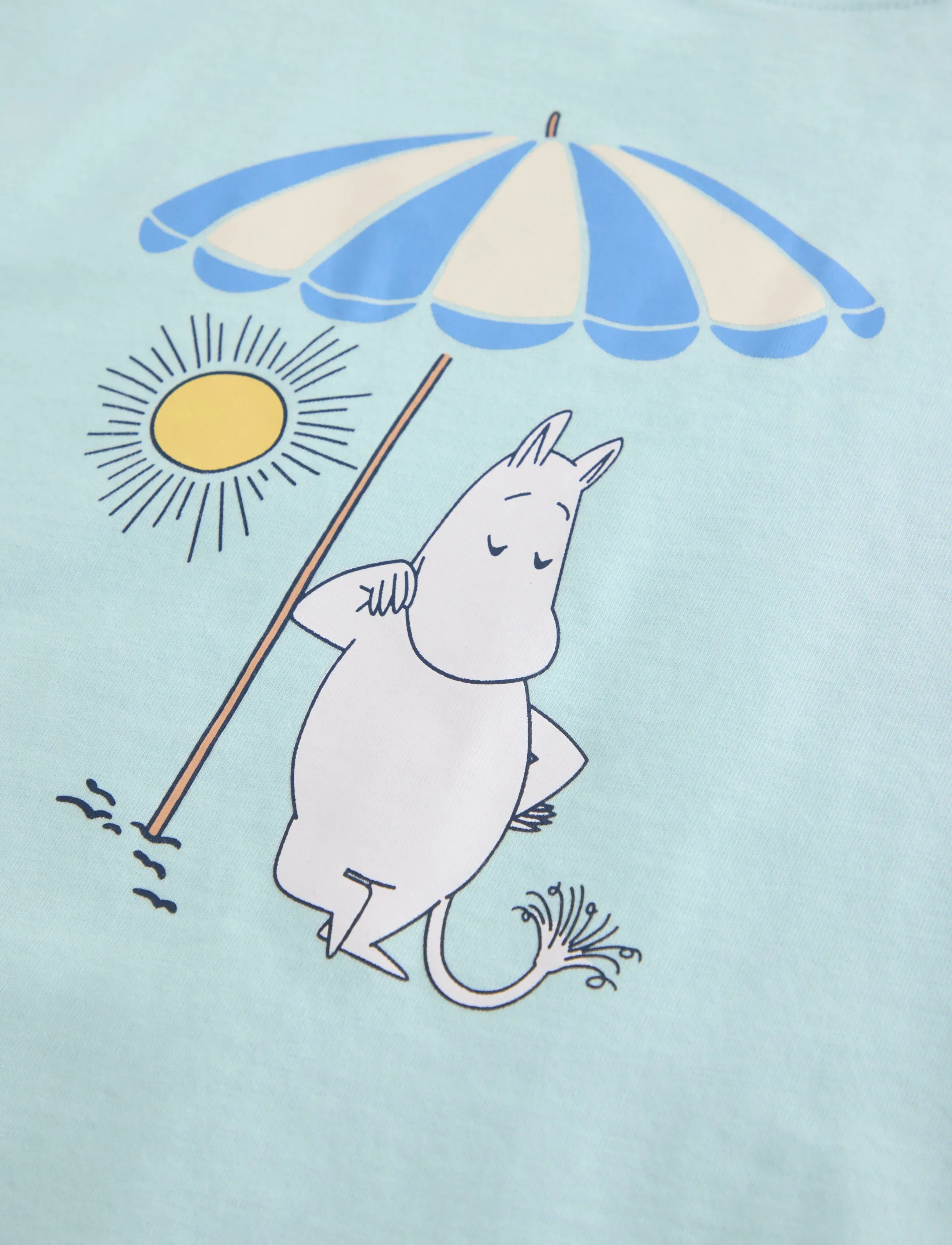 Lindex - Moomin t-shirt - kortærmede t-shirts - light aqua - 5