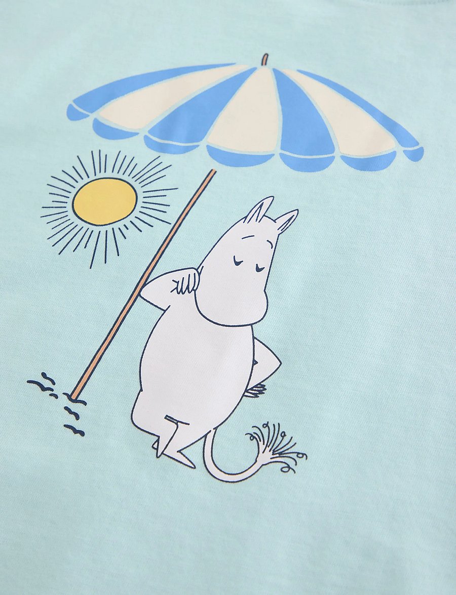 Lindex - Moomin t-shirt - kurzärmelige - light aqua - 5