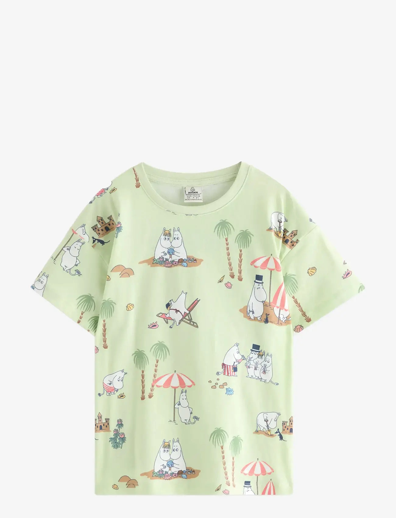 Lindex - Moomin t-shirt - kurzärmelige - light green - 1