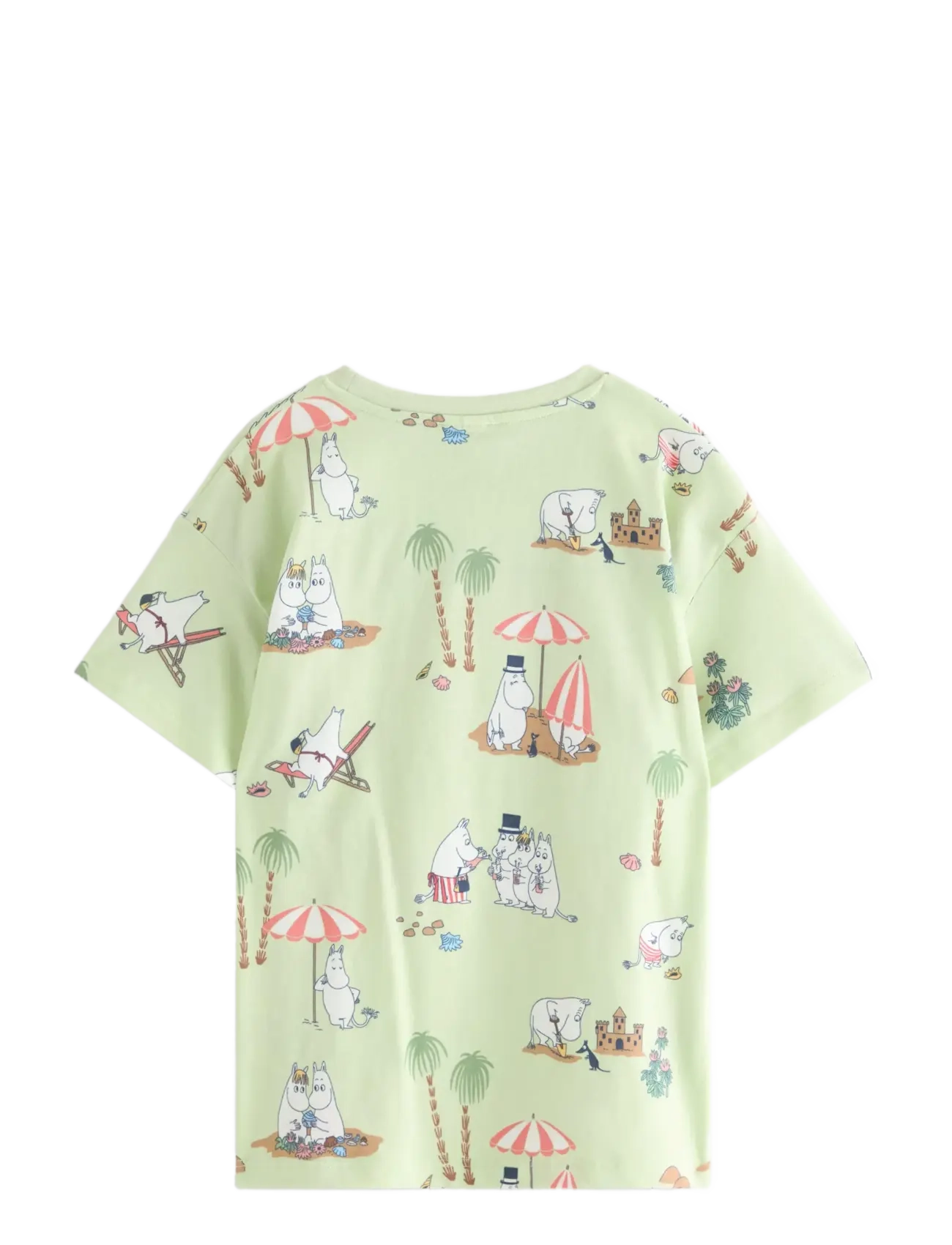 Lindex - Moomin t-shirt - kortärmade t-shirts - light green - 2