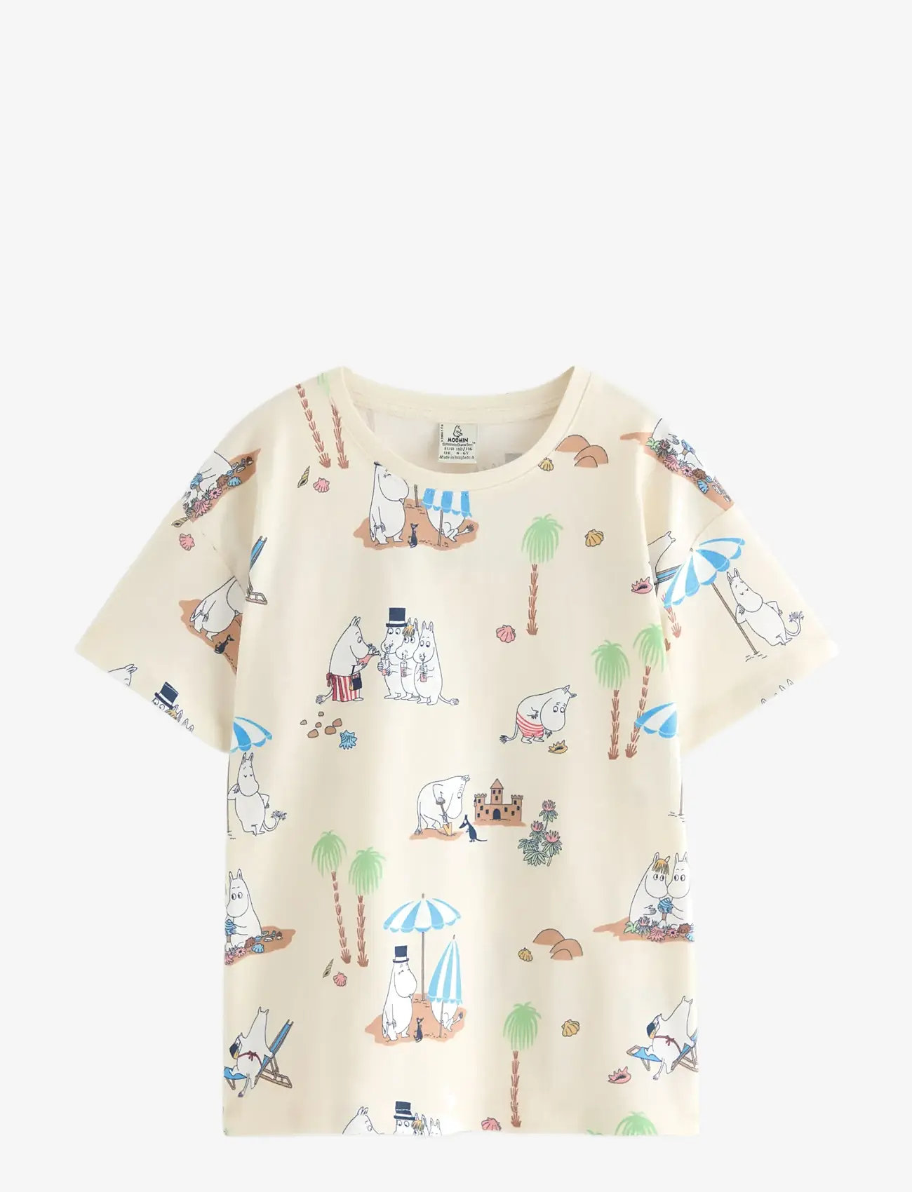 Lindex - Moomin t-shirt - kortærmede t-shirts - white - 1