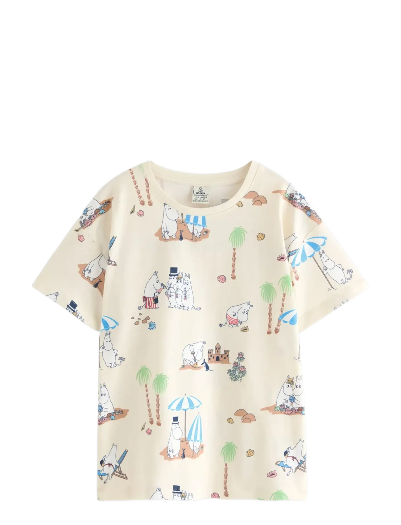 Lindex Moomin t-shirt - T-shirts - WHITE / cream