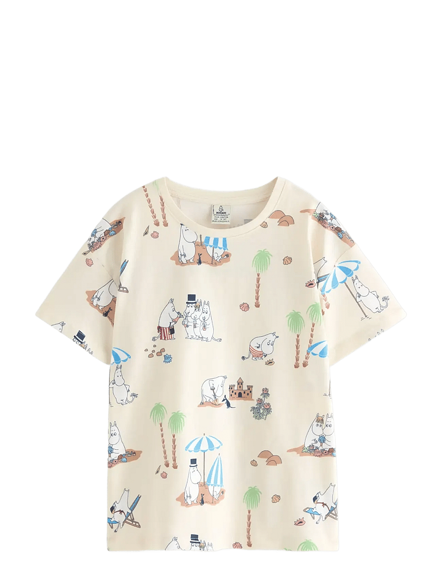 Lindex - Moomin t-shirt - kortærmede t-shirts - white - 1