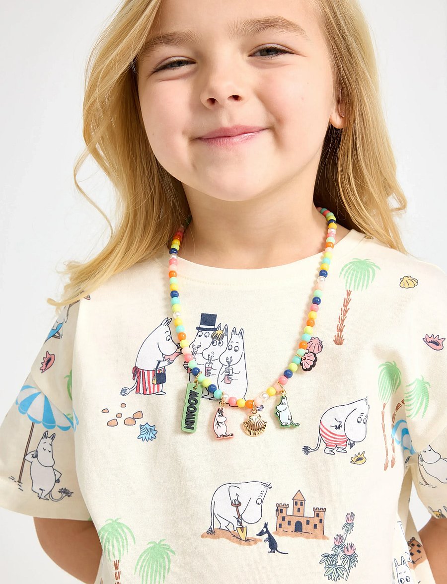 Lindex - Moomin t-shirt - kortærmede t-shirts - white - 4
